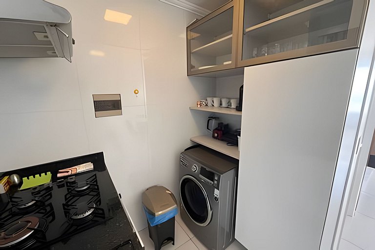 Hosts BR - Flat frente mar c/ cozinha