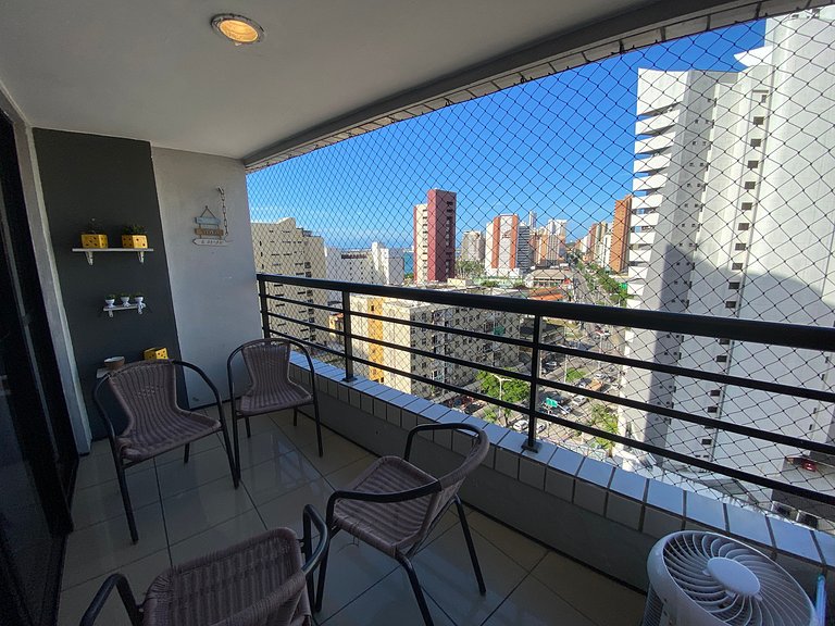 Hosts BR - Flat Vista Mar no Meireles (sem taxas)