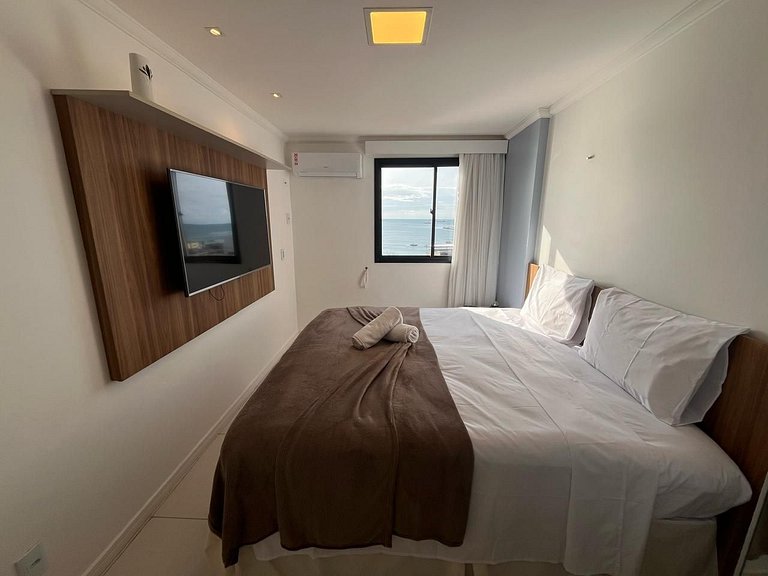 Hosts BR - Flat frente mar c/ cozinha